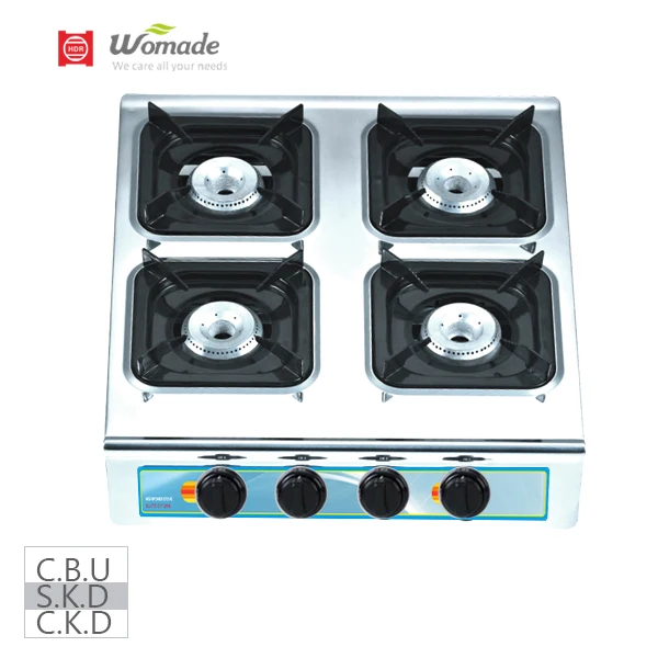 4 burner gas stove S.S top gas cooker competitive price cooketops hot sell 4B stove for Africa market professional factory