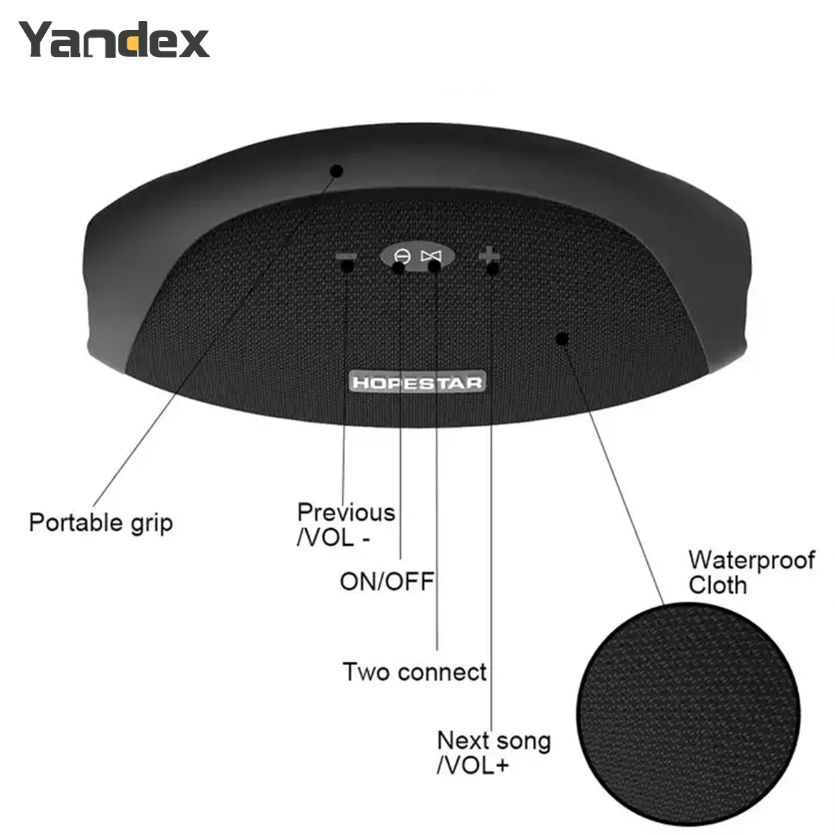 H32  Outdoor Waterproof Portable Speakers TWS Rechargeable Wireless Party Blue tooth Speaker