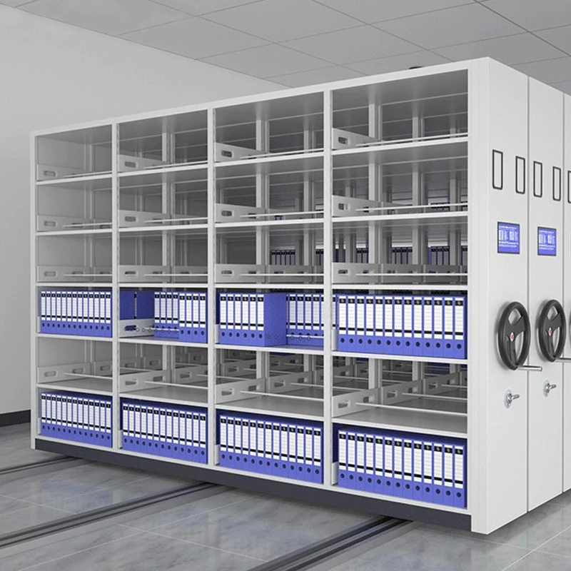 File Cabinet Library Furniture Mobile Shelving Archives Compactor System Archive Units Shelf Dense Racks Movable Compact