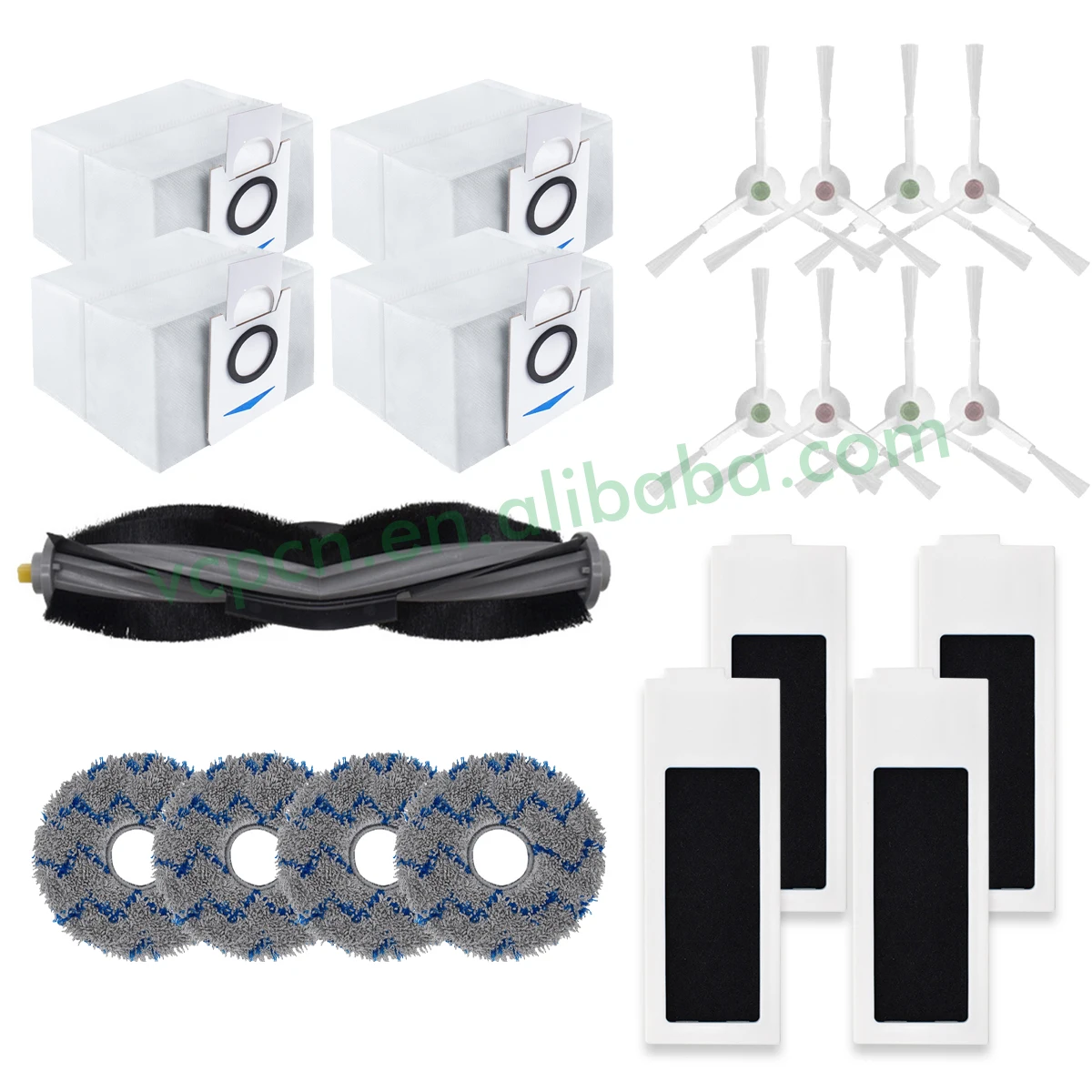 Robot Vacuum Cleaner Accessory Parts Hepa Filter Main Side Brush Mop Dust Bag for Ecovacs Deebot T20/T20 PRO PLUS/T20 MAX OMNI