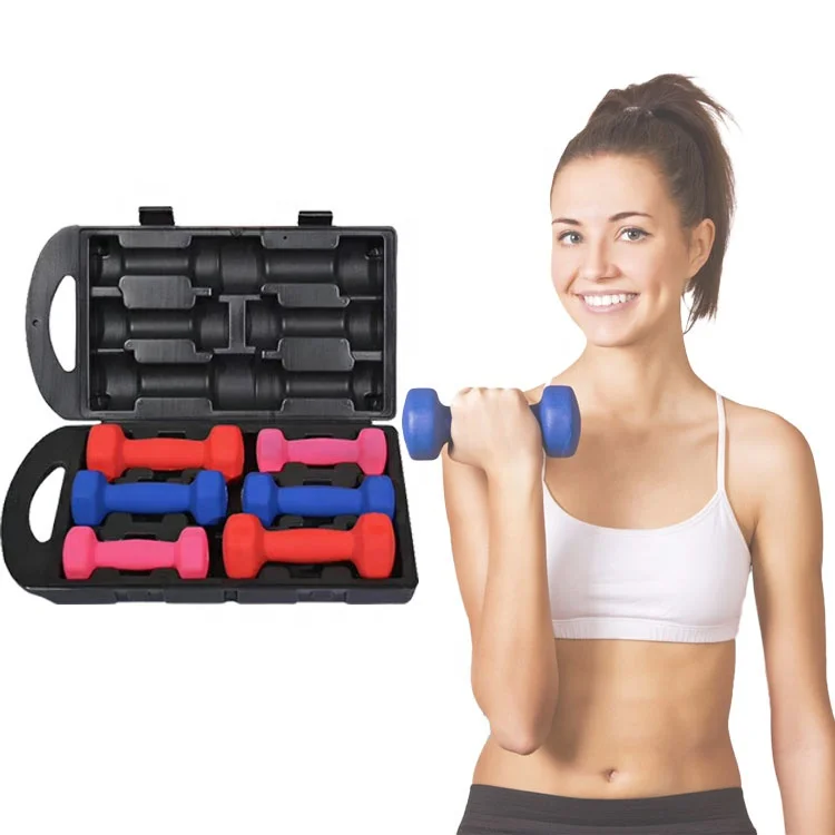 Gym Fitness Cheap Price  1Kg 1.5Kg 2Kg Fitness Private Label Neoprene Dumbbell Set For Sale