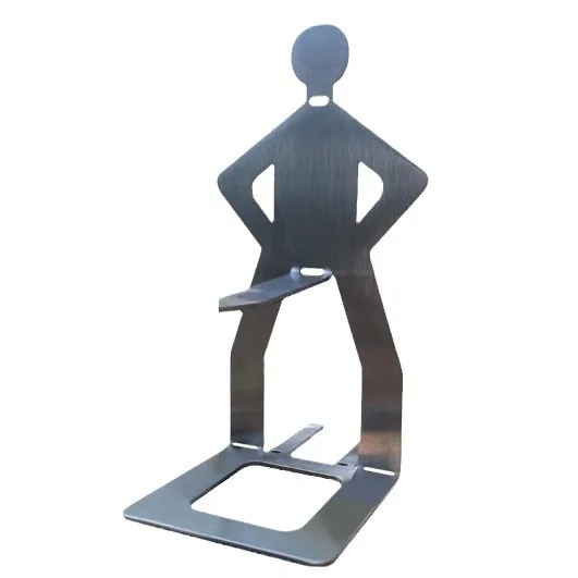 Stainless Steel BBQ Sausage Holder - Outdoor Human-Shaped Barbecue Rack for Grilling