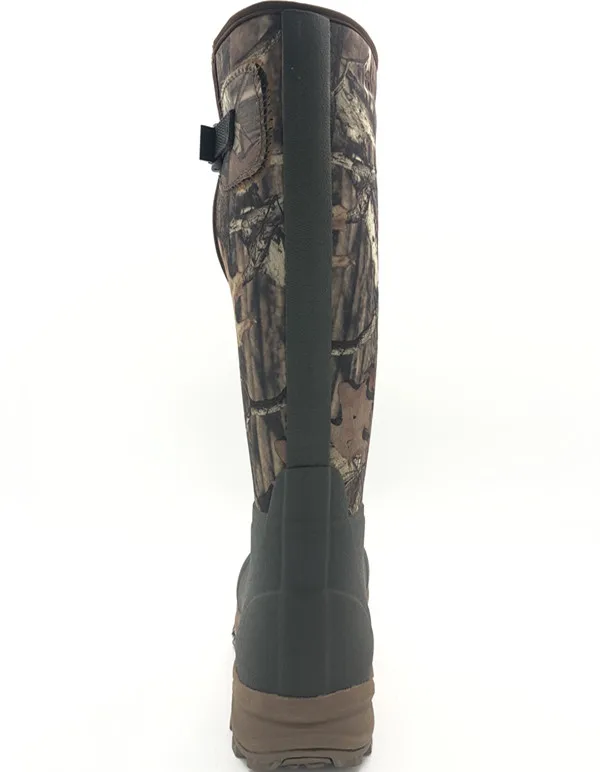 Unisex Best Quality Waterproof Camo Hunting Neoprene Rubber Boots With Adjust Buckle