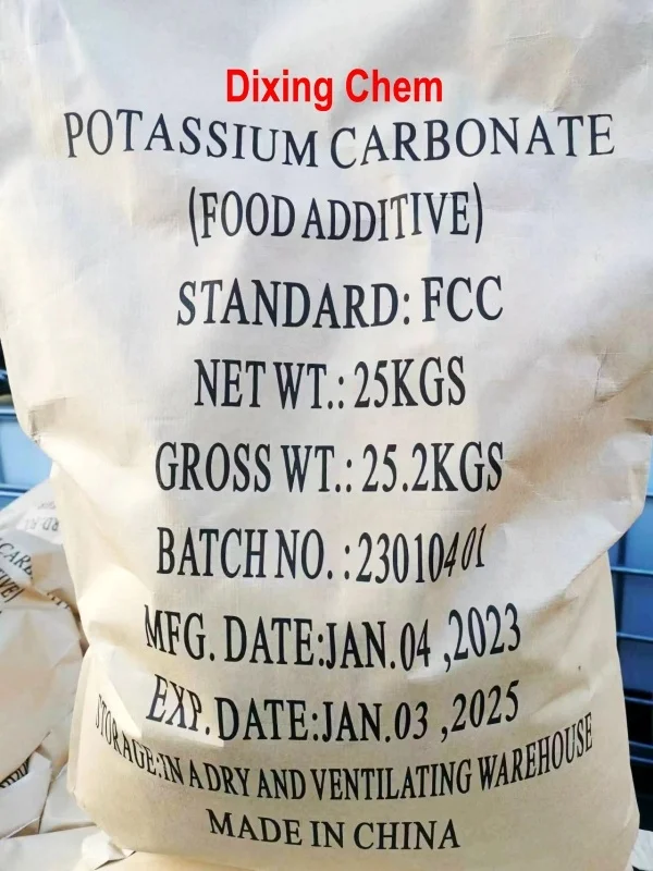 CAS 584-08-7 High Purity Food Grade Potassium Carbonate K2CO3 Potassium Carbonate 99%