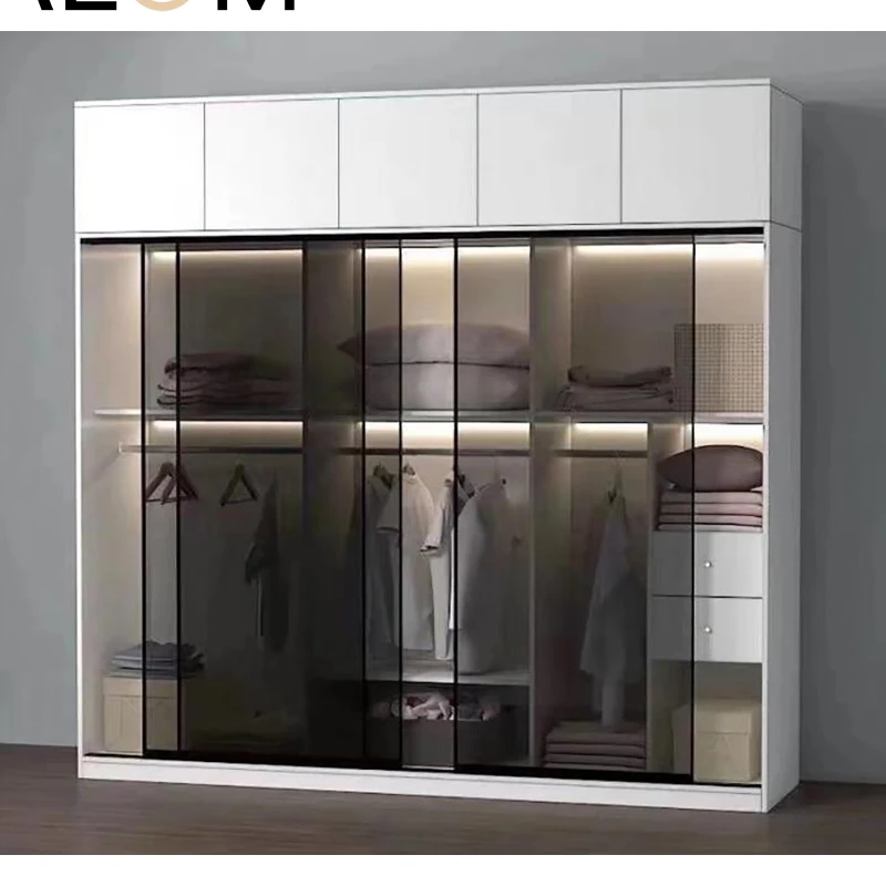 BALOM big sale glass door wardrobe beautiful design good quality design  Locker Smart Lock with Metal China White Style