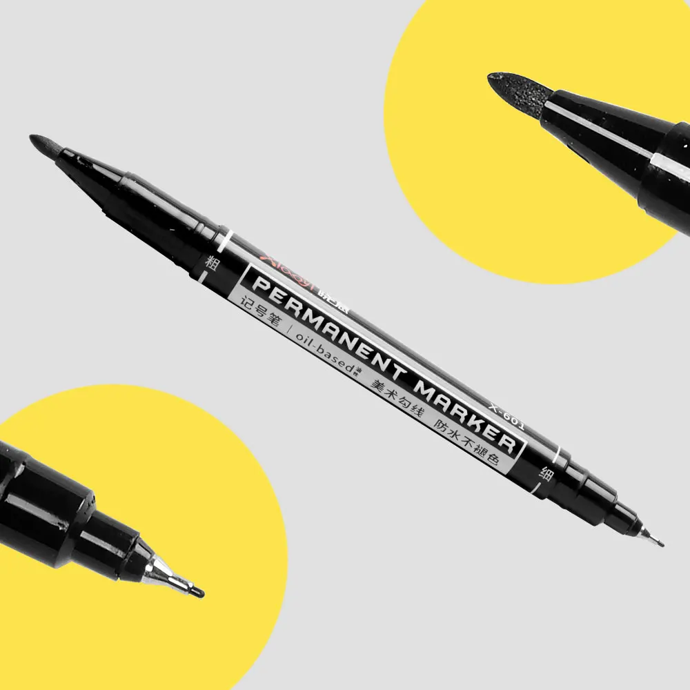 Custom Logo CD DVD Marker Pen Oil Base Permanent Ink Non Erasable Marker