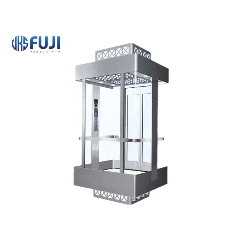 Factory Customized Glass Floor Elevator Panoramic Elevator Mini Home Lift For Home