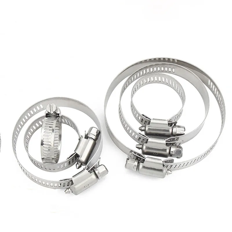 Strong American Throat Hoop and Stainless Steel Adjustable Type 201 304 Inch Hoos Clamp