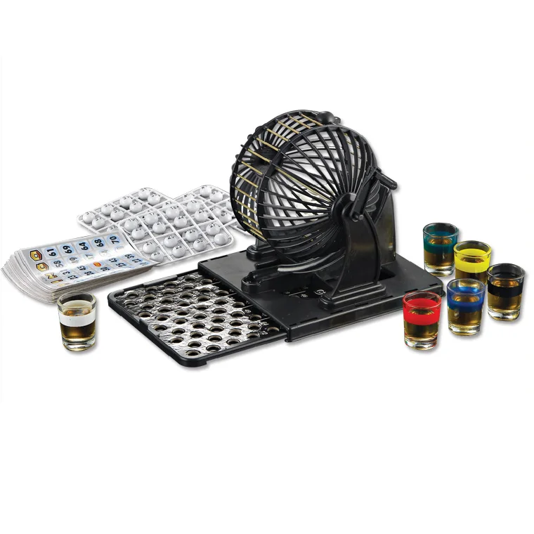 Лидер продаж, металлическая клетка, набор игр для бинго, 75 белых шариков для бинго для взрослых