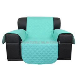 Polyester quilted waterproof sofa cover sofa slipcover furniture protector custom  couch cover with elastic straps for pets