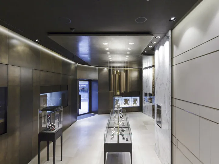 Jewellery Store Pop Up Display Custom Glass Round Pedestal Cabinet Lockable Vitrine Jewelry Showcase Display with LED Light