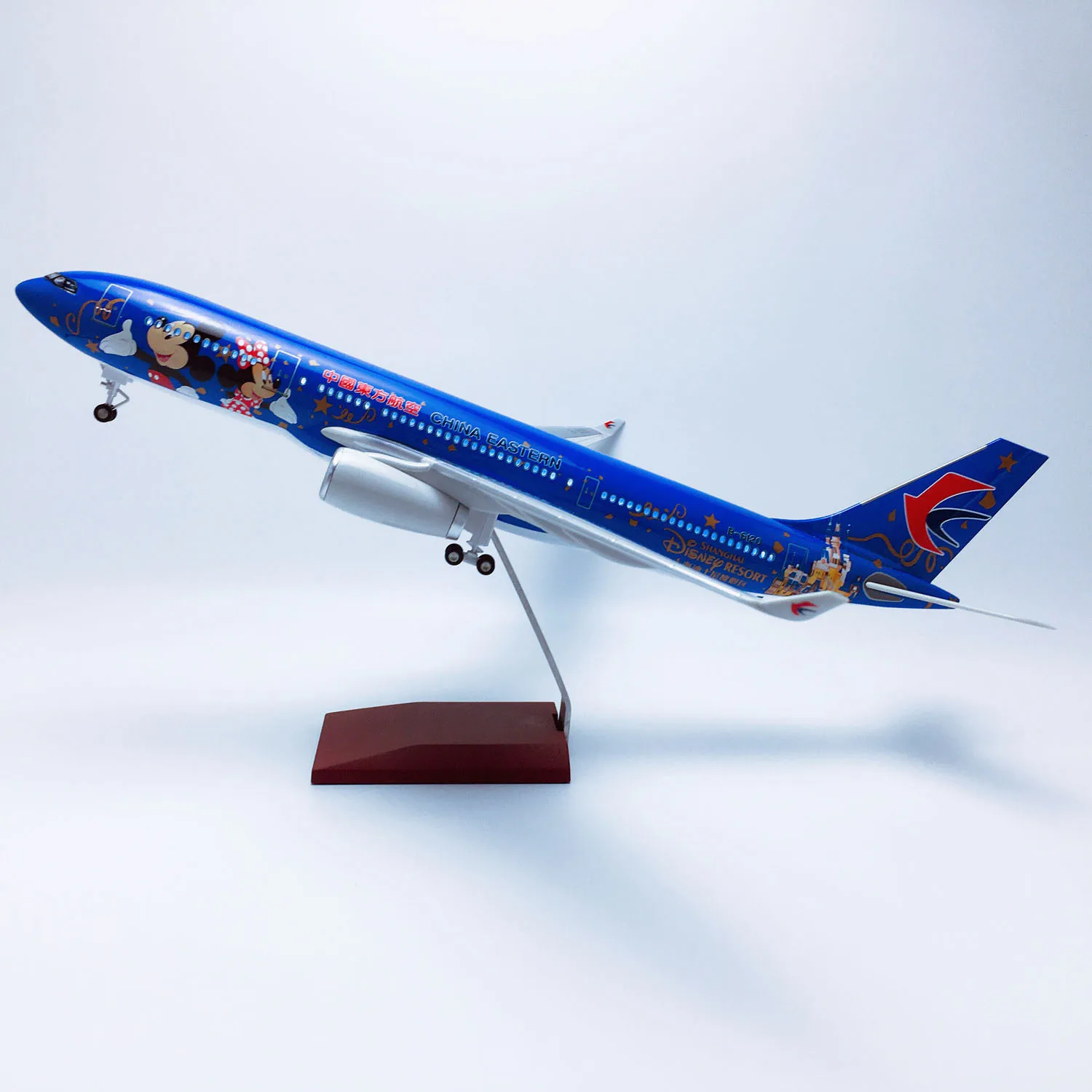 47cm 1/79 Scale Airbus 330--200 China Southern Airlines Resin Airplane Model with Led Light & Landing Gears