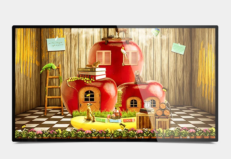 43 50 55 дюймов сенсорный экран Вертикальная ЖК-панель Стенд рекламный дисплей светодиодный станок full hd большой