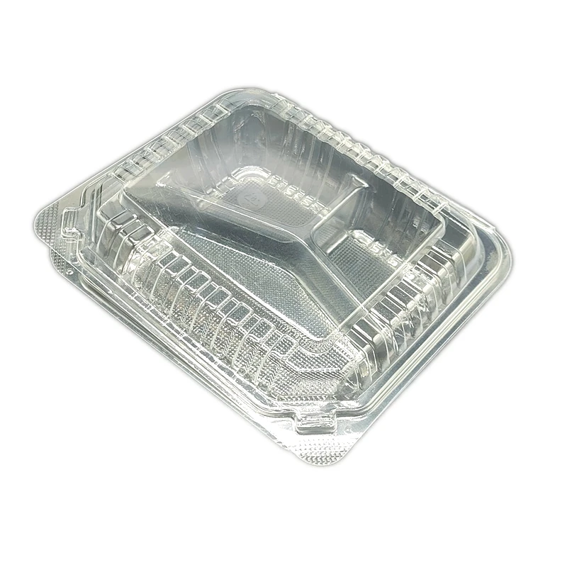 High quality Take Away Compostable Food Packing Box Clear OPS Clamshell Food Container For Vegetable/Fruit/Salad