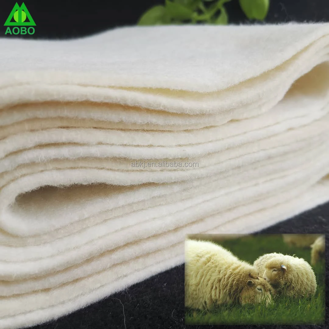 RWS Wool insulation GOTS organic wool batting virgin wool wadding for  jacket