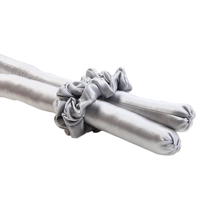 
Priva Label Silk Hair Curler Gift Set Free Sample Dropshipping Real Silk Hair Rollers With Gift Box 