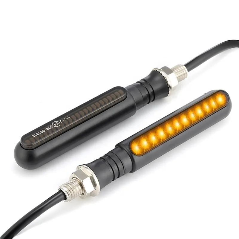24LED стержневой двухцветный поворотный сигнал для мотоцикла DC12V 1 5
