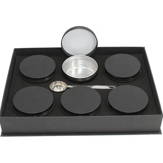 Оптовая продажа, изысканный черный кофейный чай на заказ, подарочная упаковочная бумажная коробка с крышкой