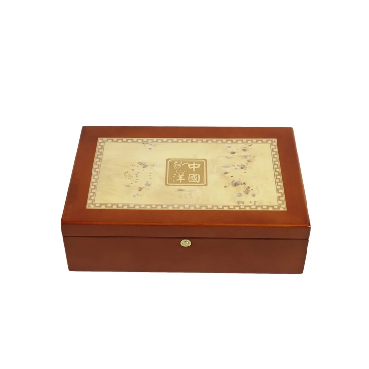 Wooden Gold/Silver Charts Storage Box Gift Treasure Wooden Chest Coin Collection Packaging Box