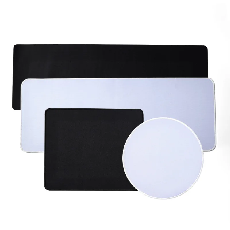 18*22/21*26cm custom size logo printed anti-slip Natural rubber black white sublimation mouse pad