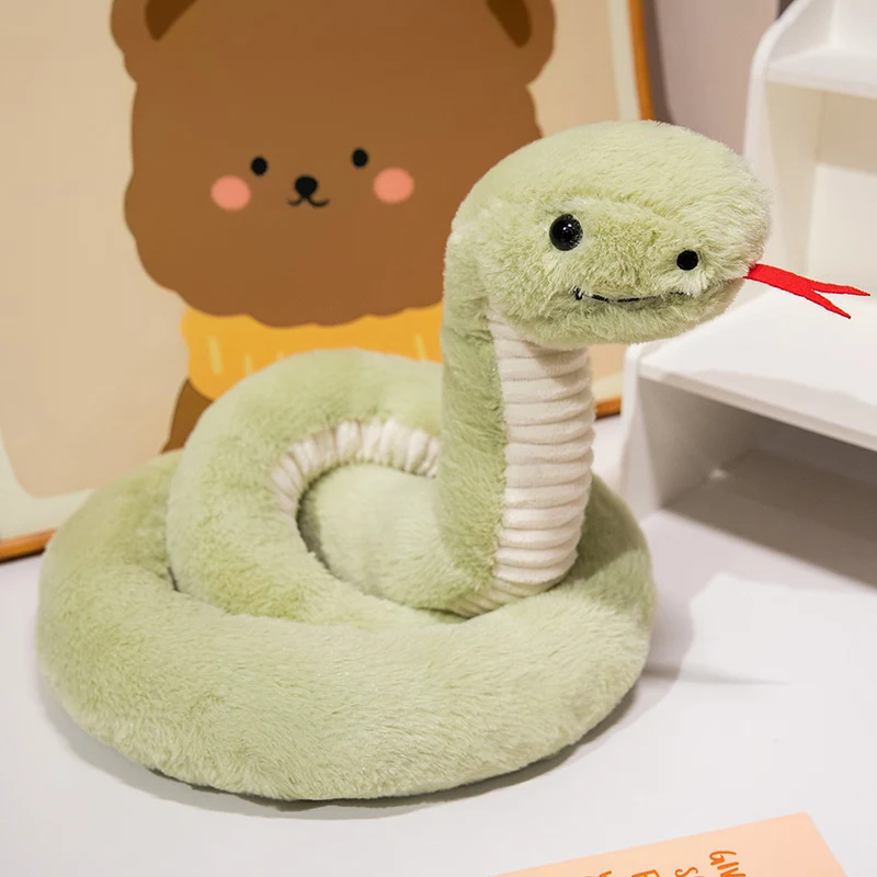 Factory wholesale snake plush toy simulated reptile boa cobra Easter snake prank gift for children