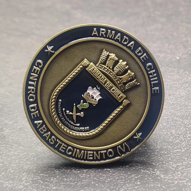 Chinese factory Die Casting Custom Brass Coins custom crown soft enamel craft decoration gifts collectible coin shield