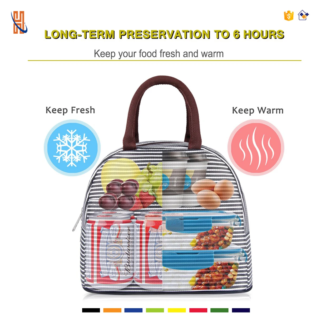 Portable reusable oxford Lunch Bag Tote Bag for Women, Lunch Organizer Holder Lunch Container