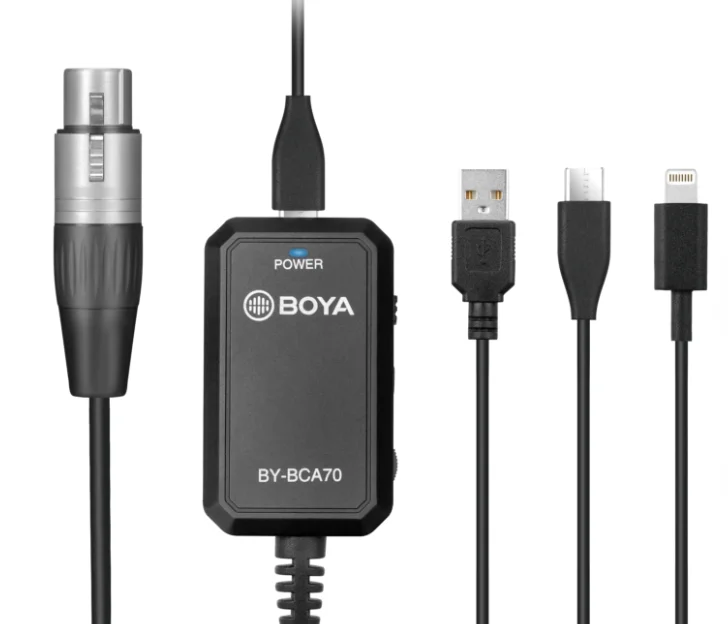 
Кабель для микрофона с разъемом XLR на Lightning 