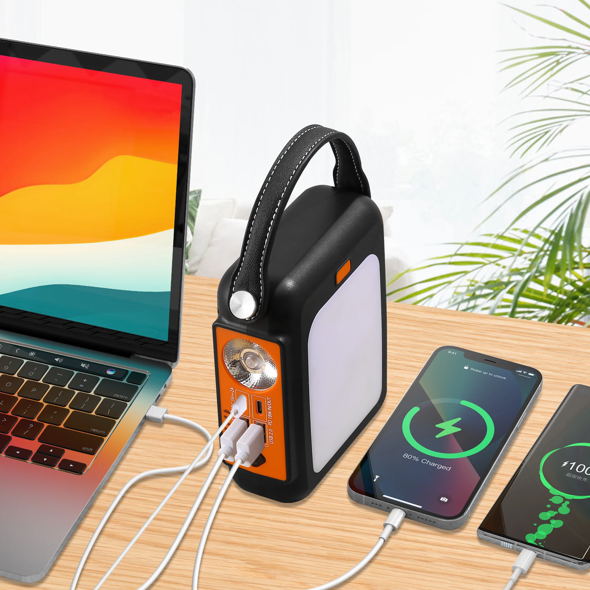 20000mah 5V iphone power bank typeC 2A быстрая зарядка