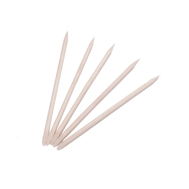 11.4 cm Long Package Nail Art Wood Sticks Manicure Wood Sticks Nail Art Orange Cuticle Pusher Remover Sticks