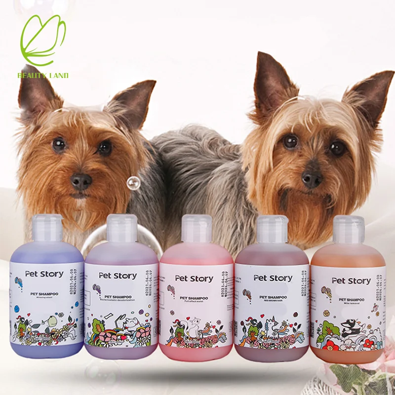 Hot Sale Natural Skin Care Pet Mites Deodorant Lasting Fragrance Gel Shower Smoothing Pet Plant Essential Oil Shampoo
