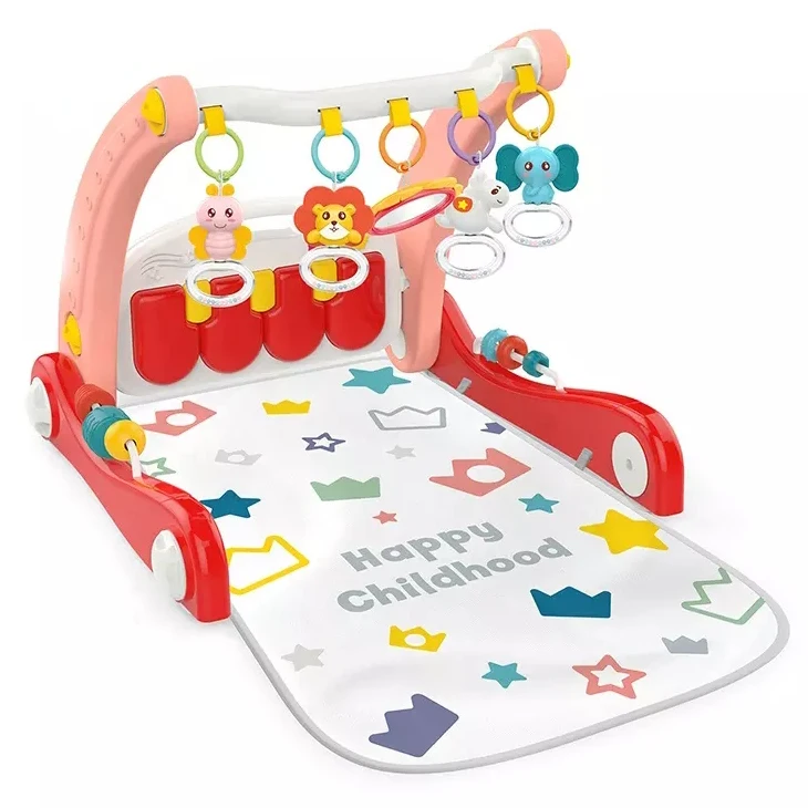 Newborn Infant Sleep Toys Musical Pedal Keyboard Piano Play Mat Baby Activity Gym With Rattle Toys