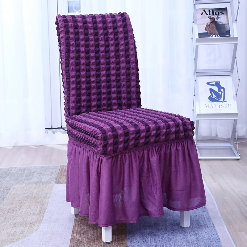 High stretch hotel/ party / wedding chair cover wholesale, purple