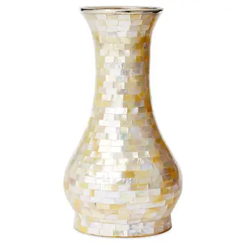 High quality mother of pearl flower vase for home decor and wedding wholesale