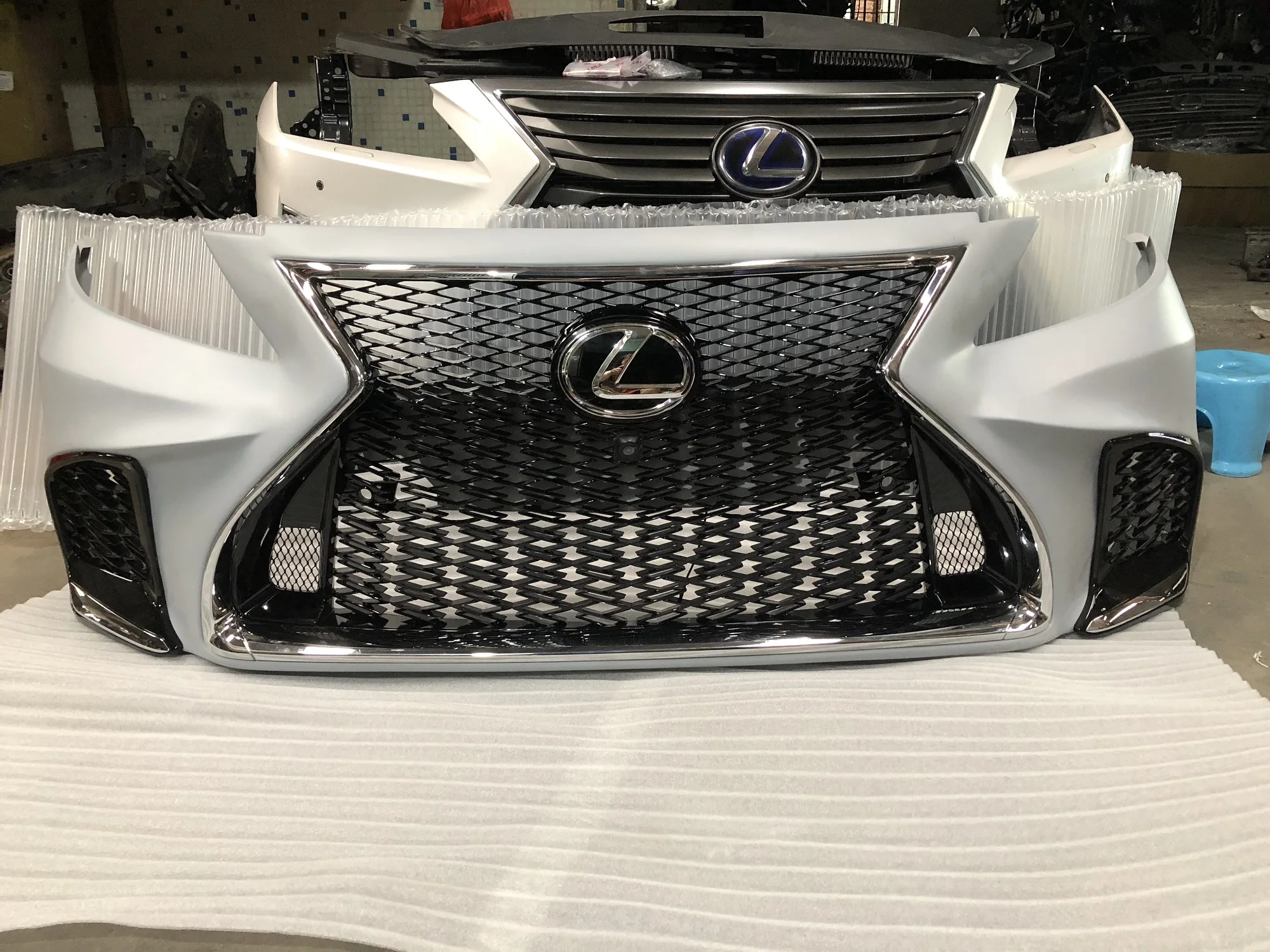 Для 2006-2021 Lexus LS460 передний бампер refit LS600HL передняя решетка обновления