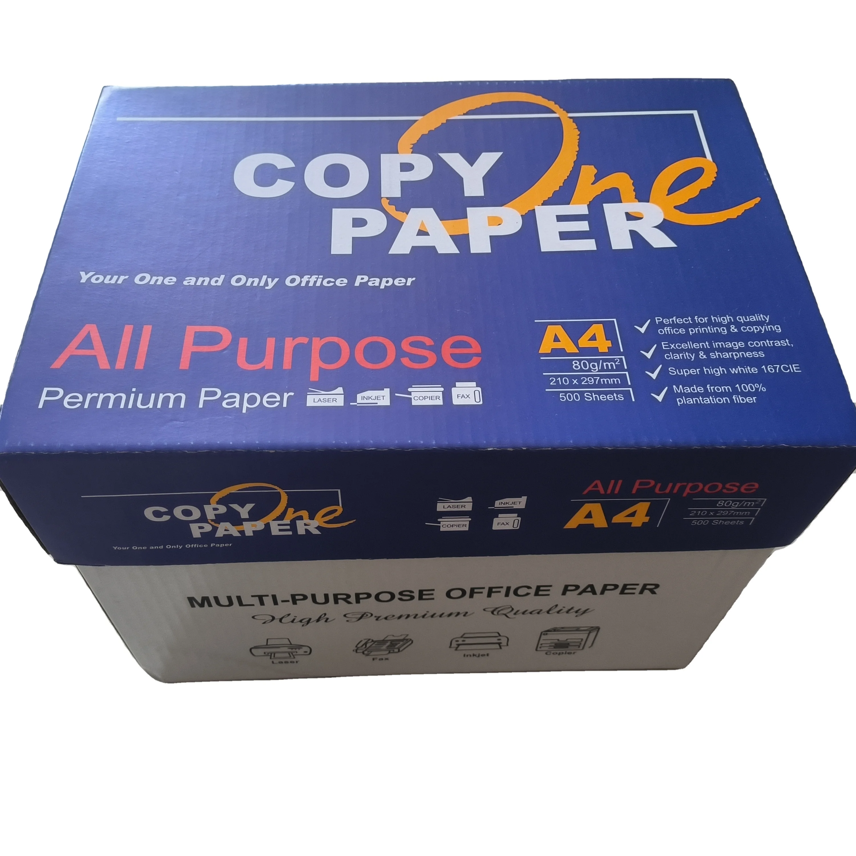 Qiyin оригинальный PaperOne A4 двойная офисная копировальная бумага 80/70/75 г/кв. М белая в наличии буквенном и юридическом размере