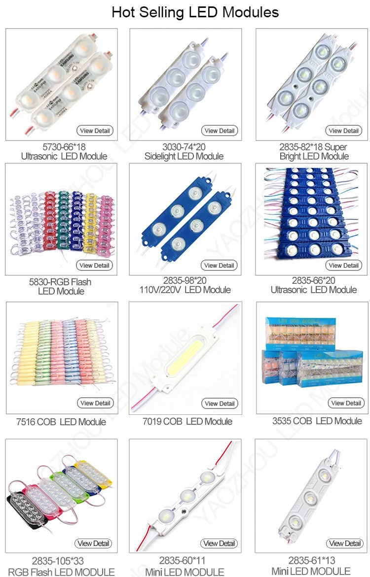 Factory Price Ip67 CE Rohs 3030 400LM Injection 3 Smd DC 12V 24 Volt Single White Led Module Light For Channel Letter And Sign