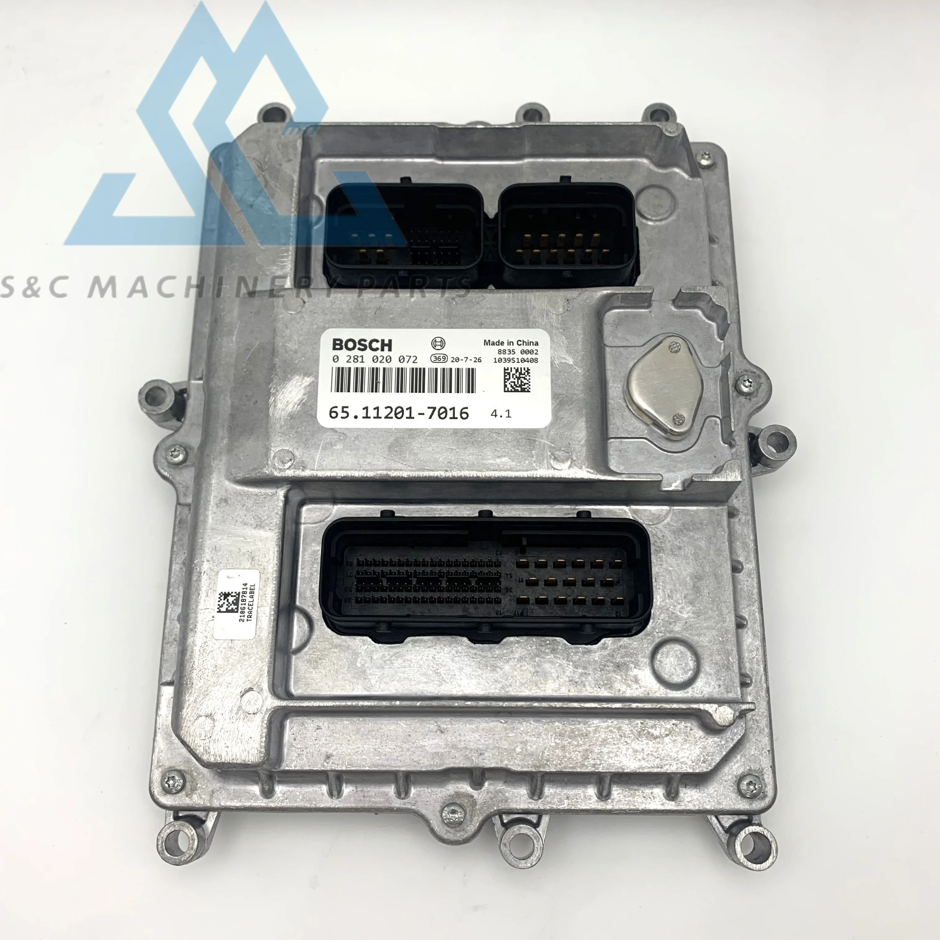 Original DL08 DV11 Engine Controller Unit ECU 65.11201-7016 Excavator Controller 0281020072 for DOOSAN DX340 DX480