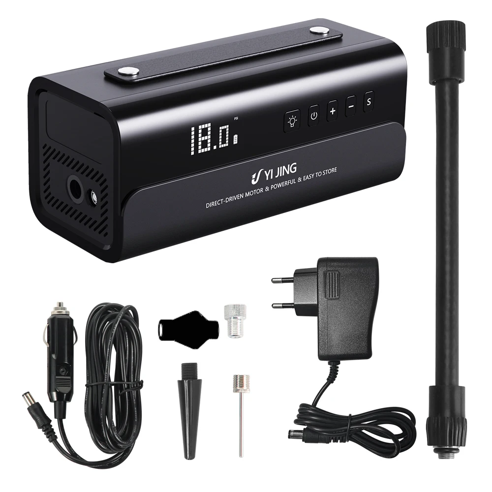 40L/min fast filling car tire inflator portable air compressor car tire inflator pump