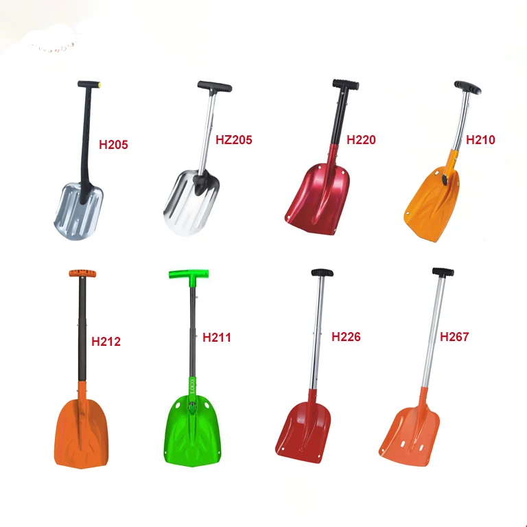 
Wide Range of Option Telescopic Handle Sport Utility Portable Emergency Use Camping Aluminum Snow Shovels 