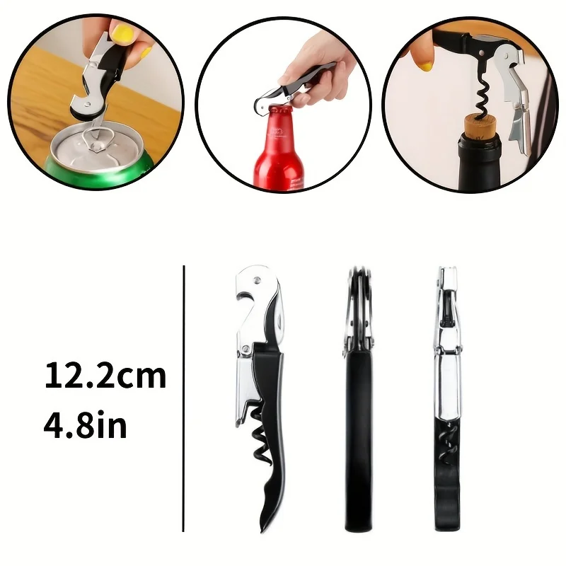 Multi-color Hippocampus Bottle Opener For Wine And Screw Cap Bottles Suitable For Home Bar And Restaurant Use