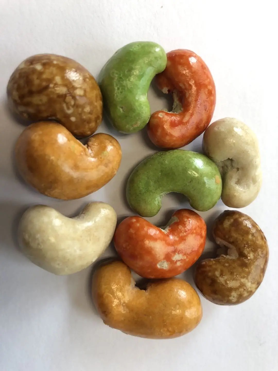 Health Food Snacks Hot Sell in Bulk Bag Roasted Colorful Cashews