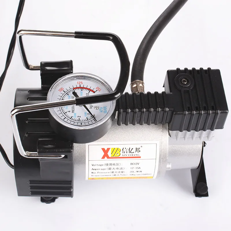 Metal Air Compressor DC12V Auto Air Pump For Vehicle Tyre Tire Inflator Portable Mini Pump