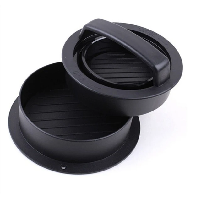 New round Manual Beef Patty Burger Grinder Hamburg Pressure Tool for DIY Baking Poultry Meat & Tools