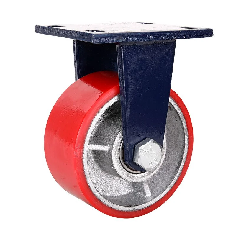 WeiHang 6*3 inch 2 tons load scaffold caster wheel  with brake casters 2000kg  pu caster