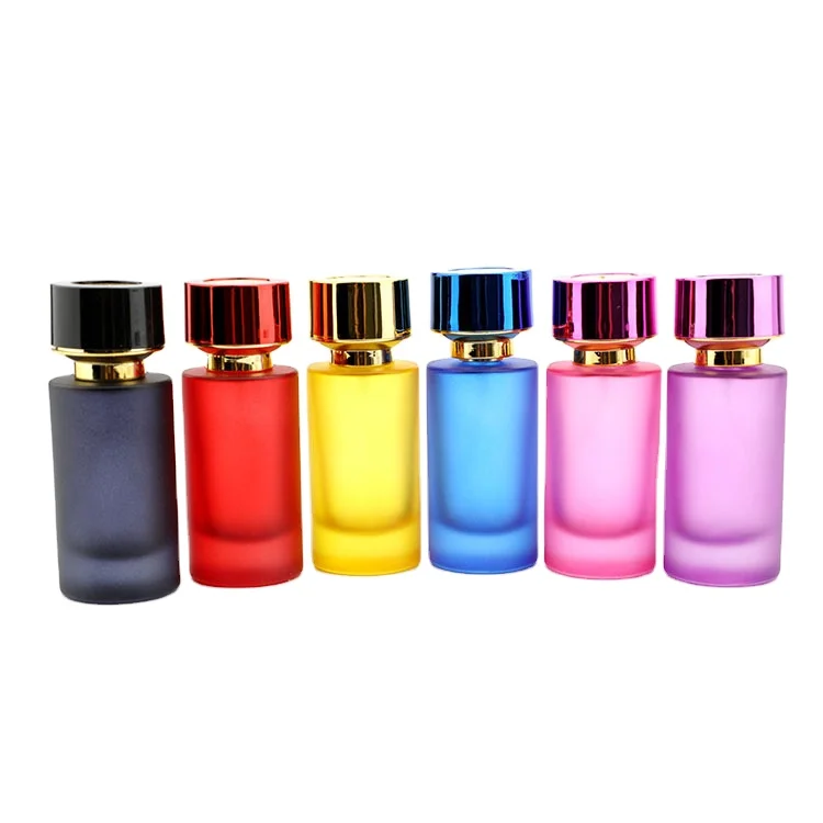 Custom Round Empty Clear Fragrance Glass Perfume Bottle 30ml 50ml Perfume Glass Spray Bottle With Cap