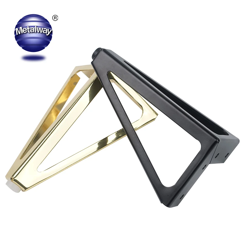 Wholesale Furniture Sofa Bed Accessories Legs New Style Gold Furniture Cabinet Legs Wrought Iron Gold Sofa Metal Legs