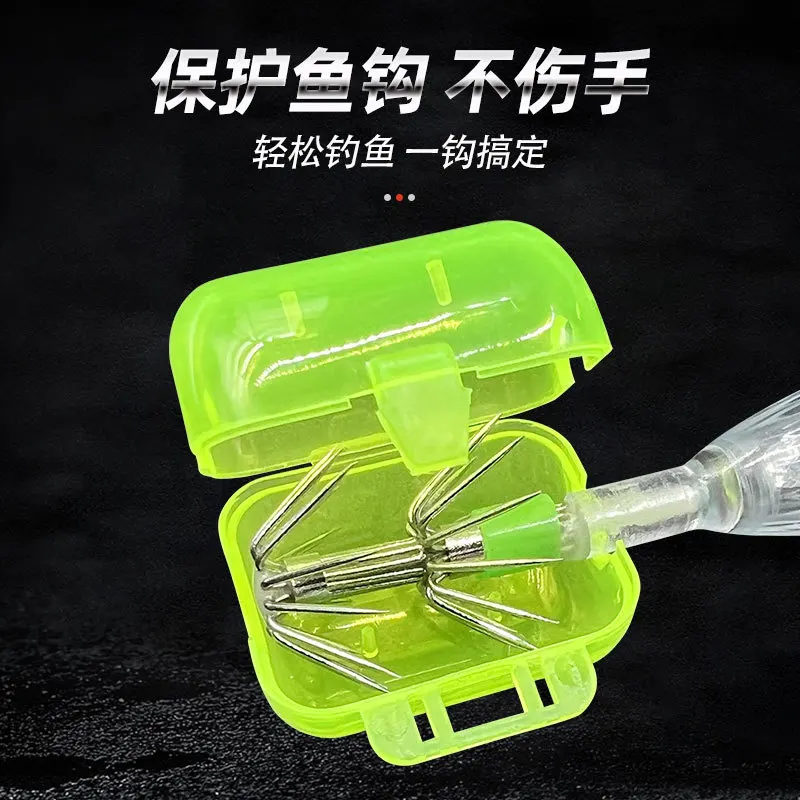 Plastic Squid Hooks Cover Hook Cover Wood Shrimp Cover Wood Shrimp Hook Hat Coverp Fishing Tackle