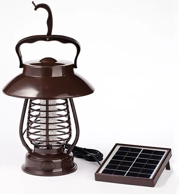 Экологичная электрическая УФ светодиодная лампа для уничтожения насекомых на солнечной энергии