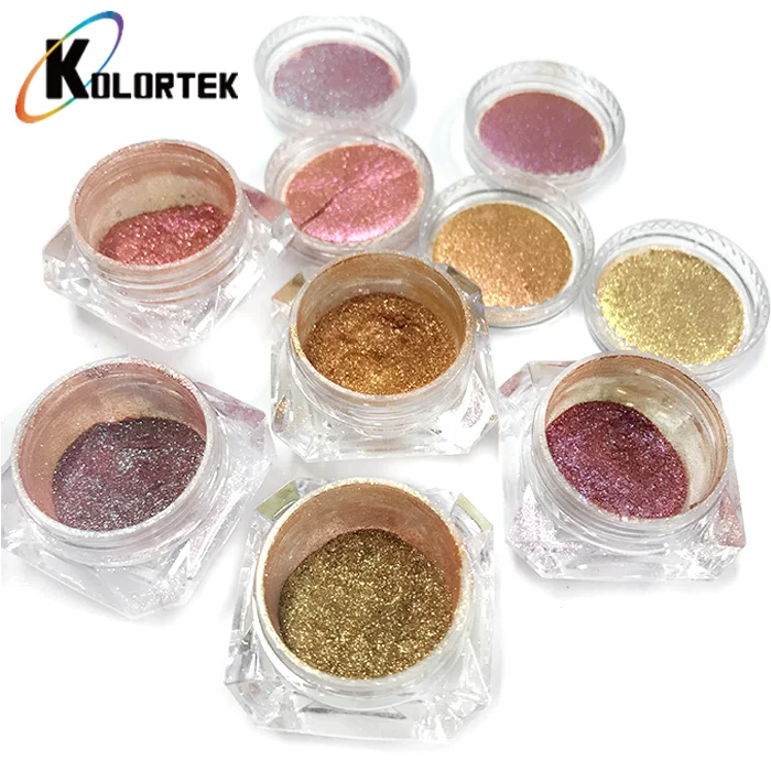 Kolortek duochrome chameleon eyeshadow mica powder private label single loose eyeshadow pigment